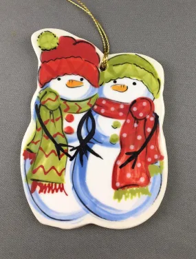 Snowman Couple Ornament