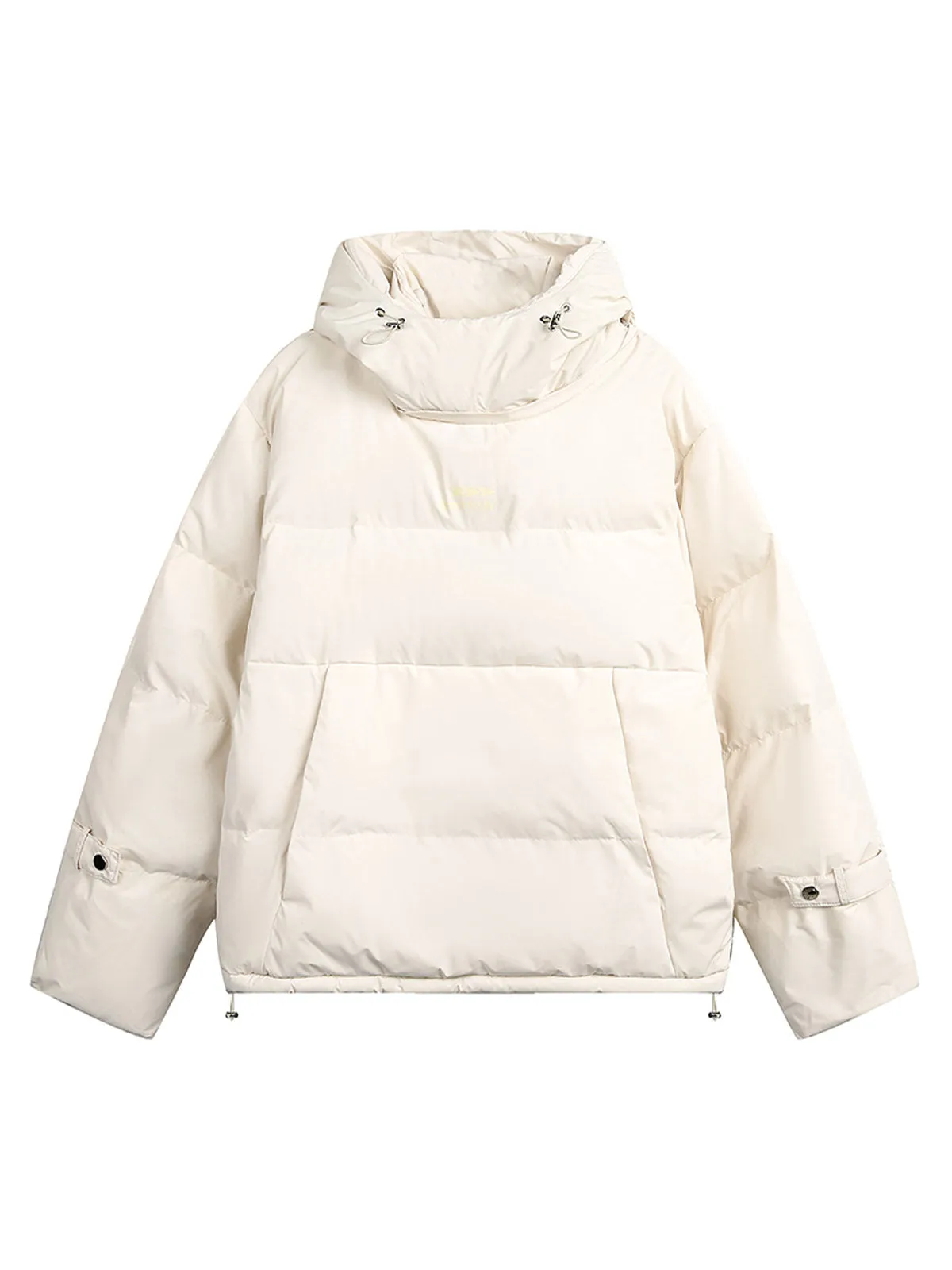 Stand Collar Hooded Puffer Jacket