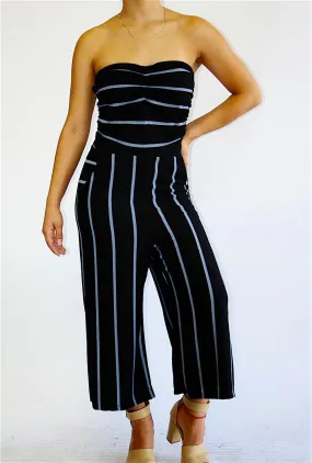 Strapless Wide Leg Jumpsuit