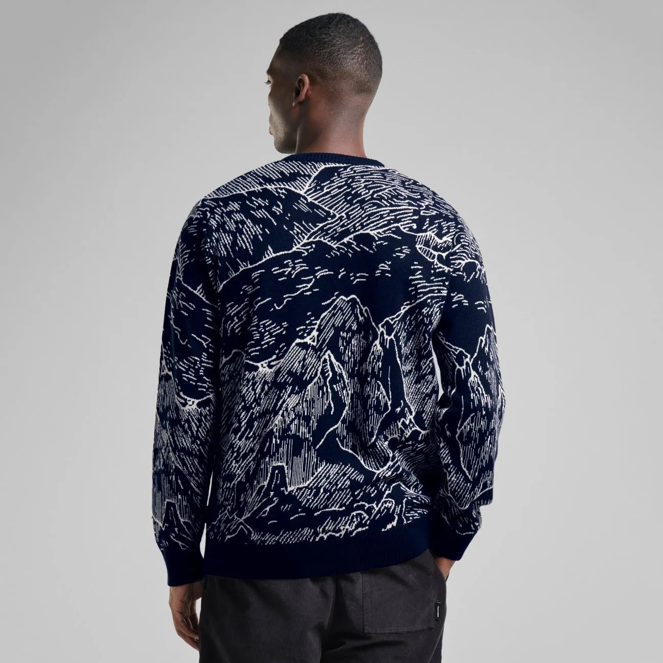 Sweater Mora Mountain Horizon Navy | DEDICATED