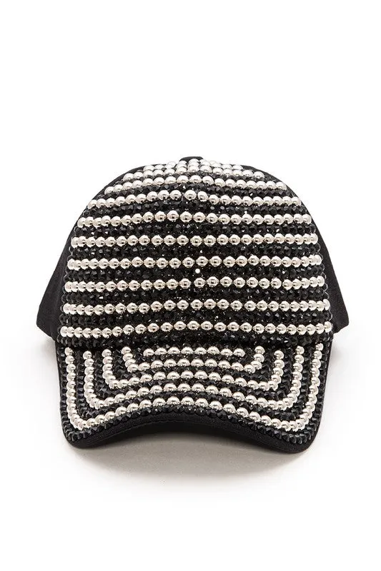 TEEK - Rhinestone Studded Fashion Cap