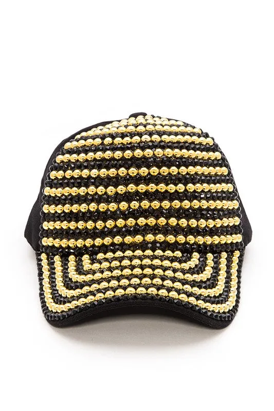 TEEK - Rhinestone Studded Fashion Cap