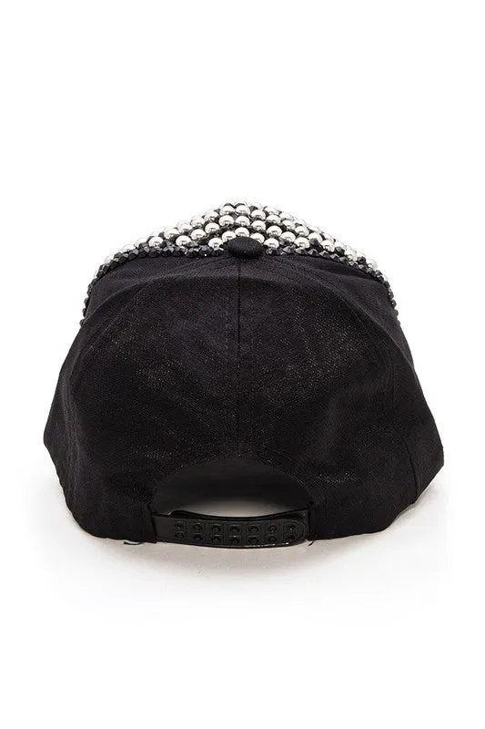 TEEK - Rhinestone Studded Fashion Cap