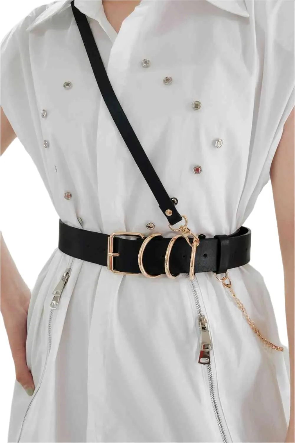 TEEK - Shoulder Strap Punk PU Belt