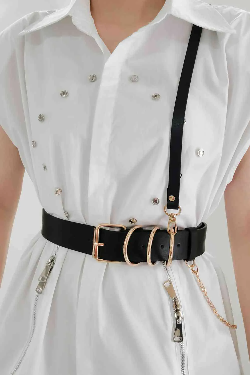 TEEK - Shoulder Strap Punk PU Belt