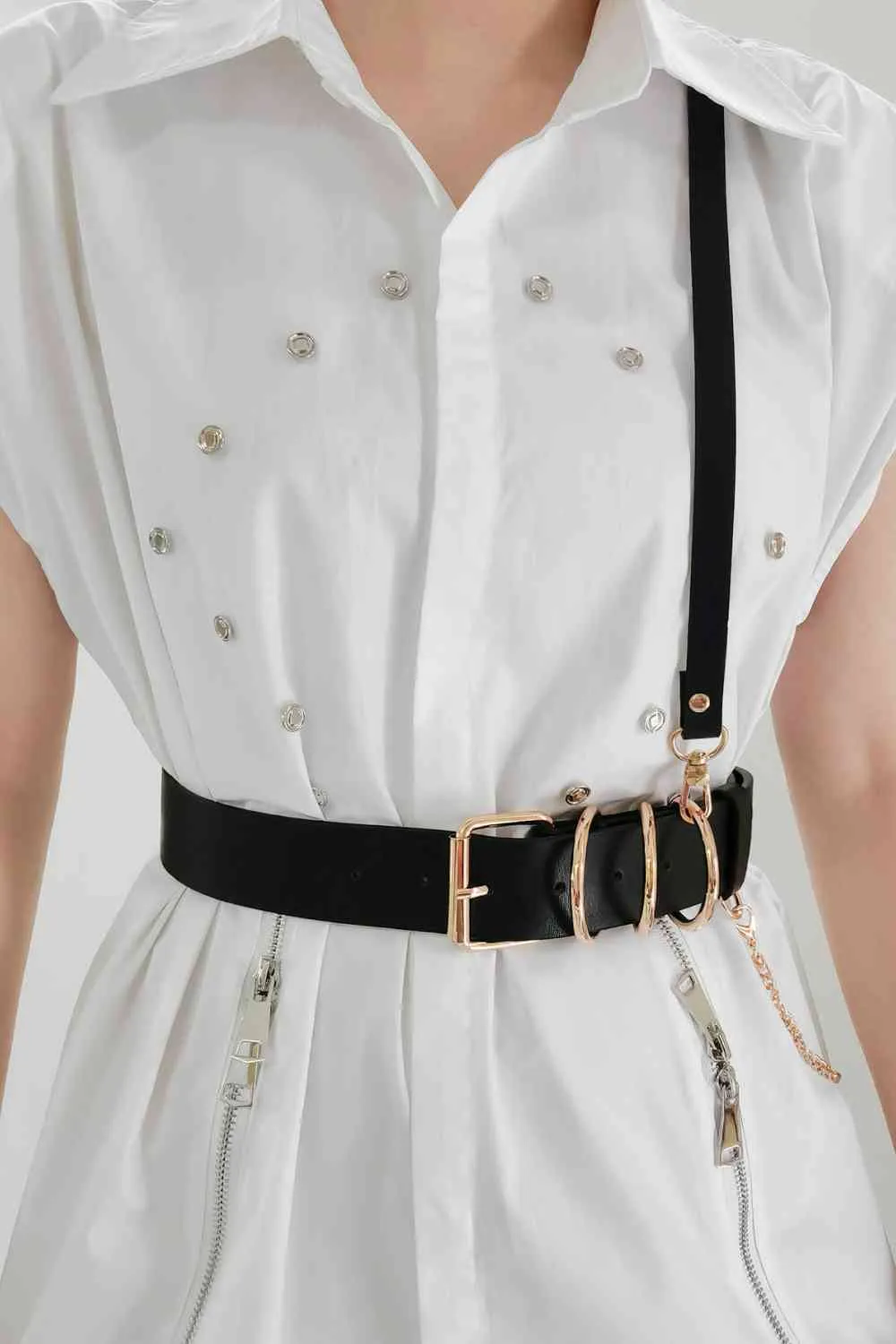 TEEK - Shoulder Strap Punk PU Belt