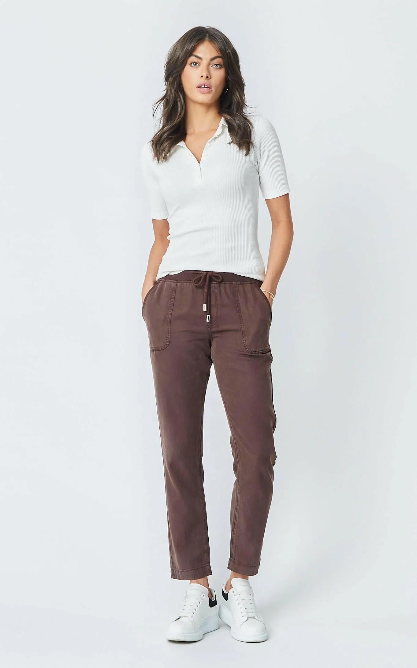 Tessini Brown Tencel Pants