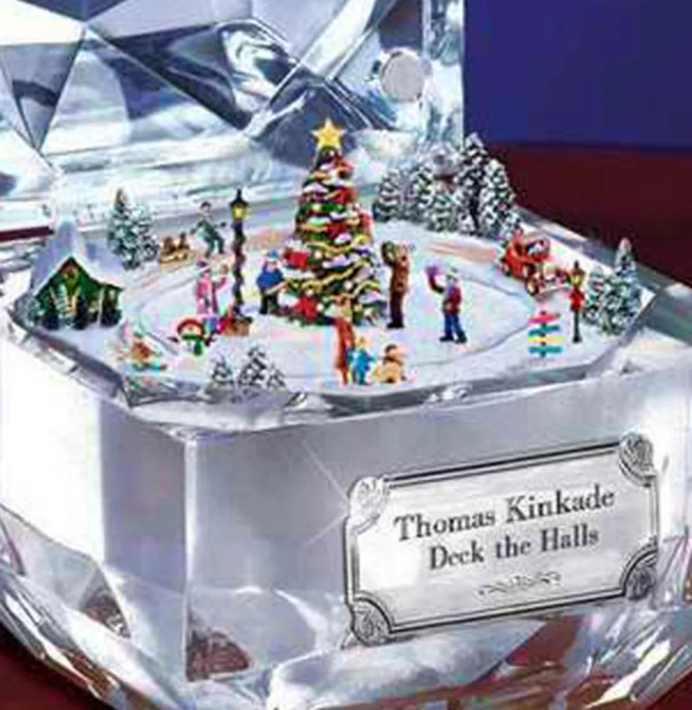 The Bradford Exchange "Best Loved Christmas Carols" Music Box Collection: Deck The Halls by Thomas Kinkade 2.5-inches