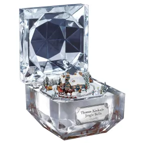 The Bradford Exchange "Best Loved Christmas Carols" Music Box: Jingle Bells by Thomas Kinkade 2.5-inches