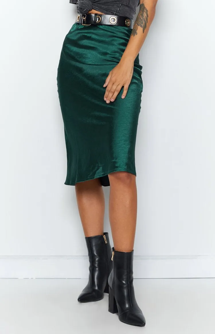 Trisha Midi Skirt Emerald