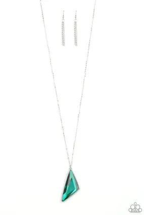 Ultra Sharp Green Necklace - Paparazzi Accessories