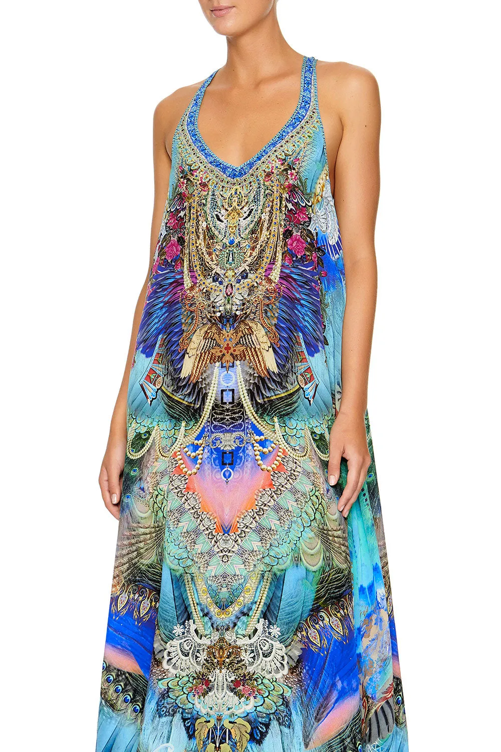 V NECK RACER BACK DRESS FREEDOM FLIGHT