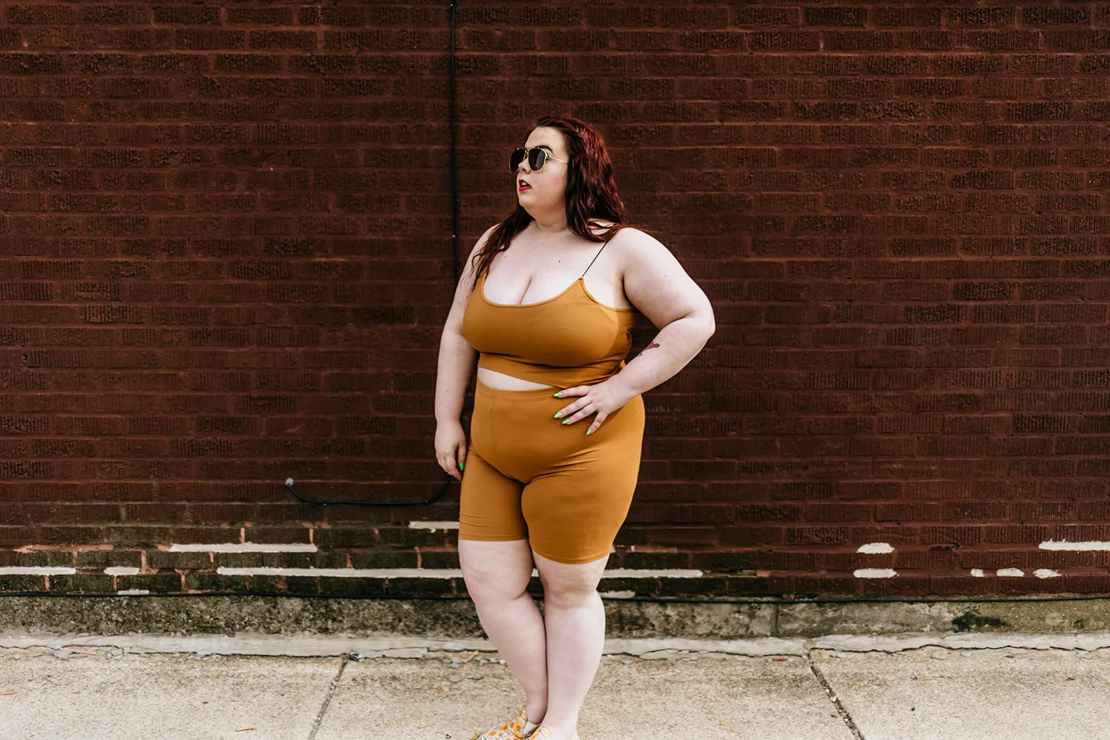 vada winter biker short in butterscotch