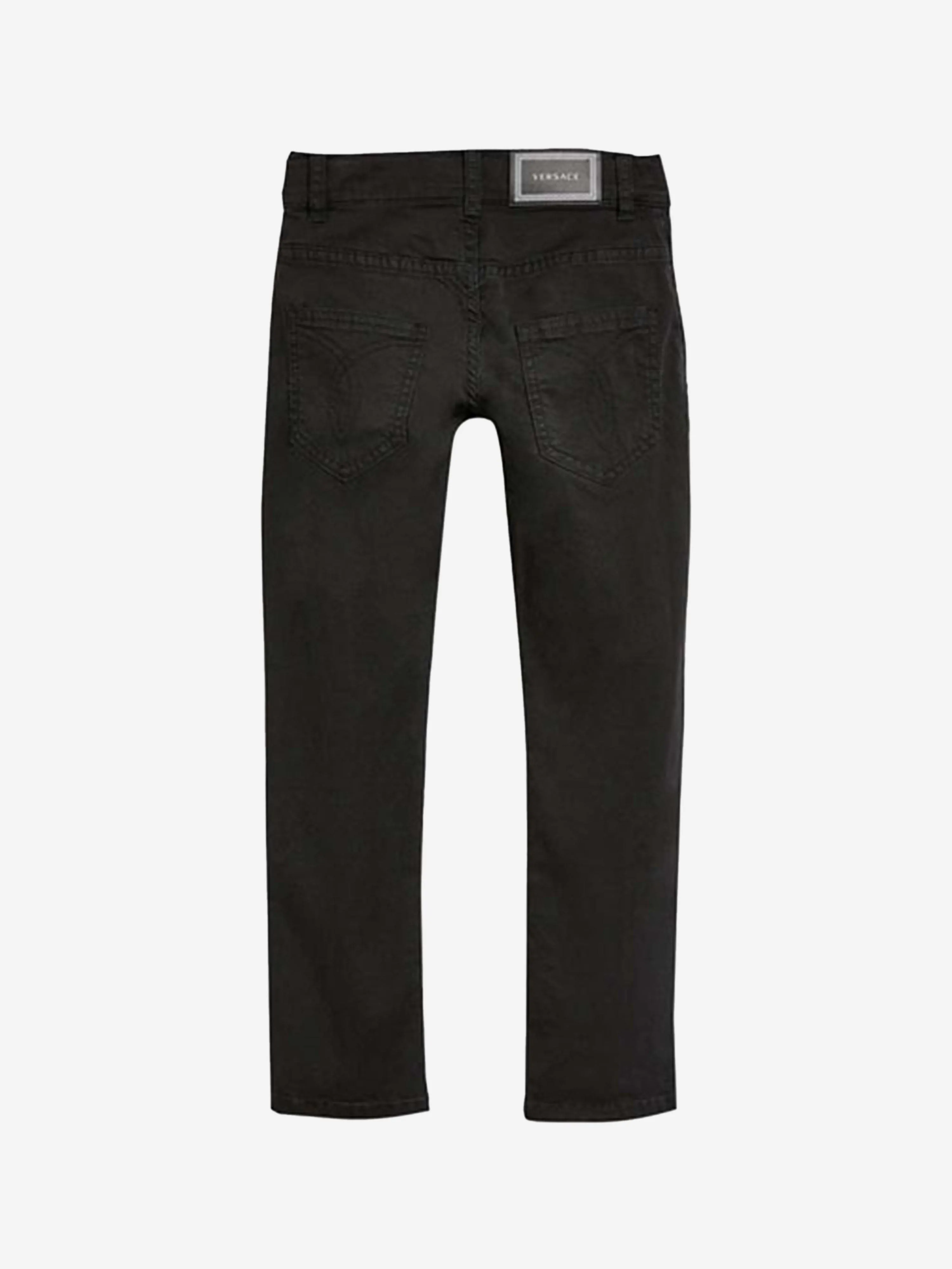 Versace Boys Trousers - Cotton Logo Chinos