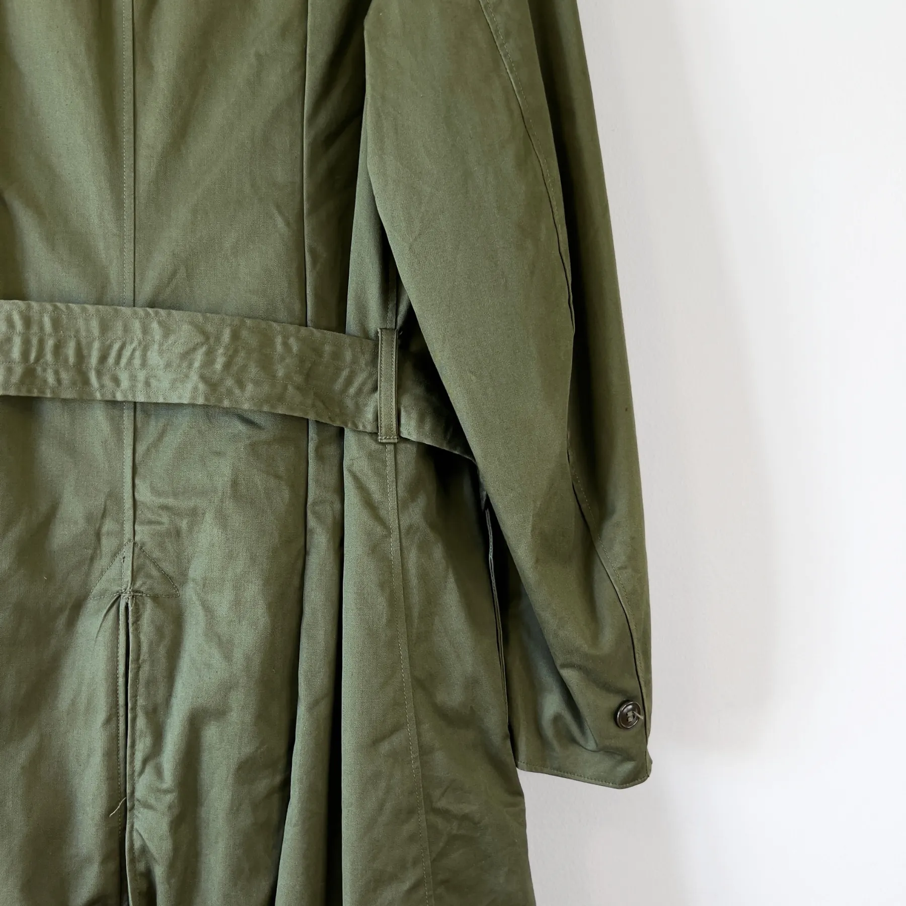 Vintage 1950s U.S. Army OG 107 Heavy Field Wool Overcoat