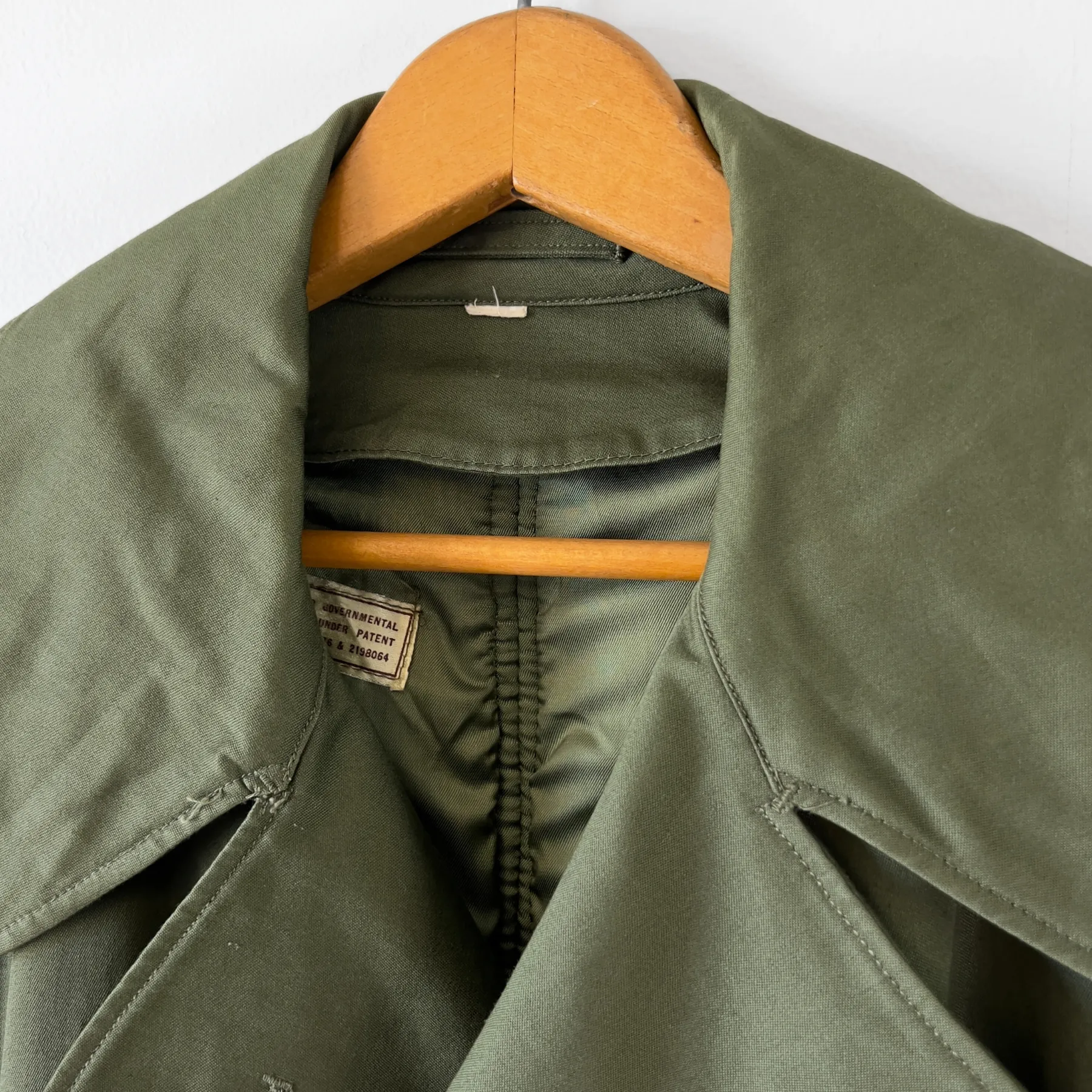 Vintage 1950s U.S. Army OG 107 Heavy Field Wool Overcoat