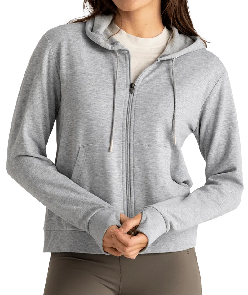 W Bamboo LW Fleece Zip Hoodie