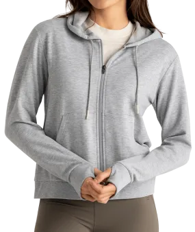 W Bamboo LW Fleece Zip Hoodie