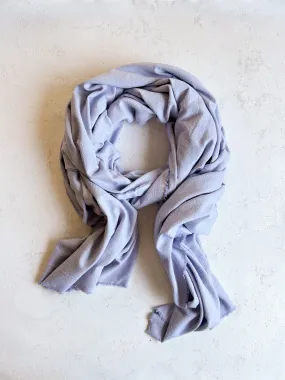 Washable Silk Blanket Scarf in Periwinkle