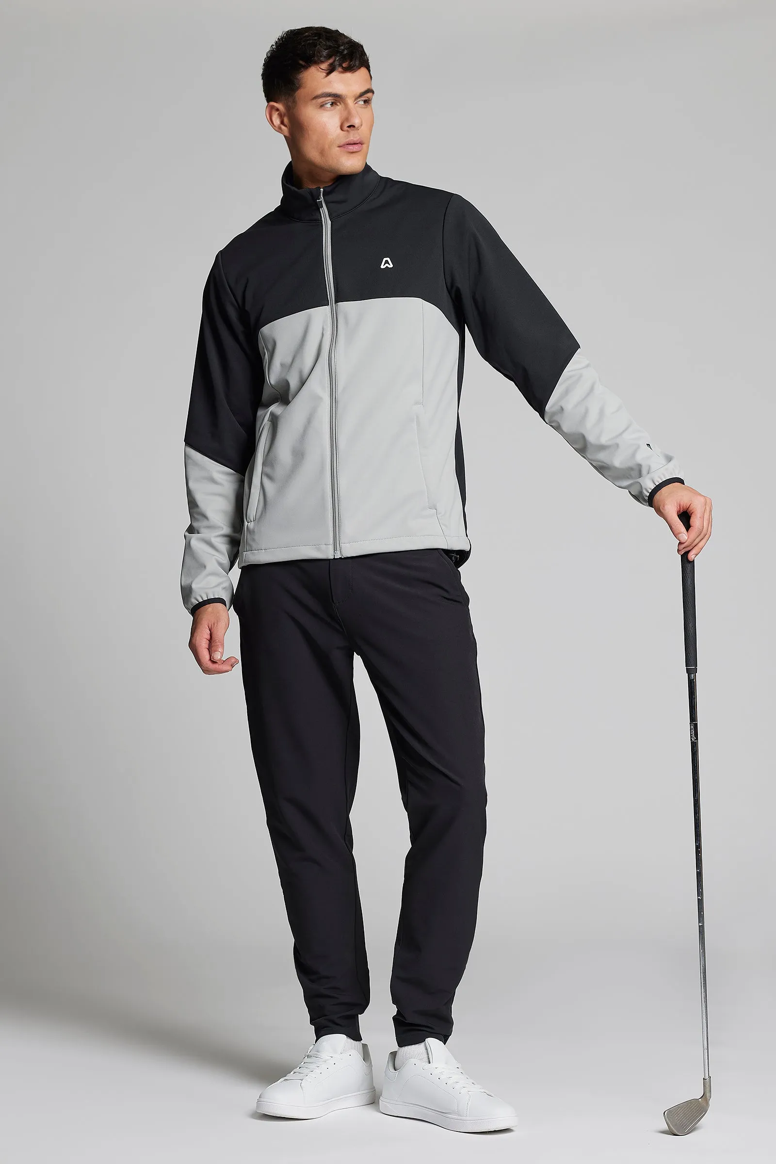 Water Repellent Windbreaker - Putter Black / Driver Grey