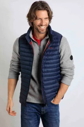 Weird Fish Langtree Gillet- NAVY