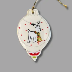 Winter Deer Bulb Ornament