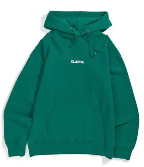 XLarge EMBROIDERY STANDARD LOGO PULLOVER HOODED SWEAT (Green)